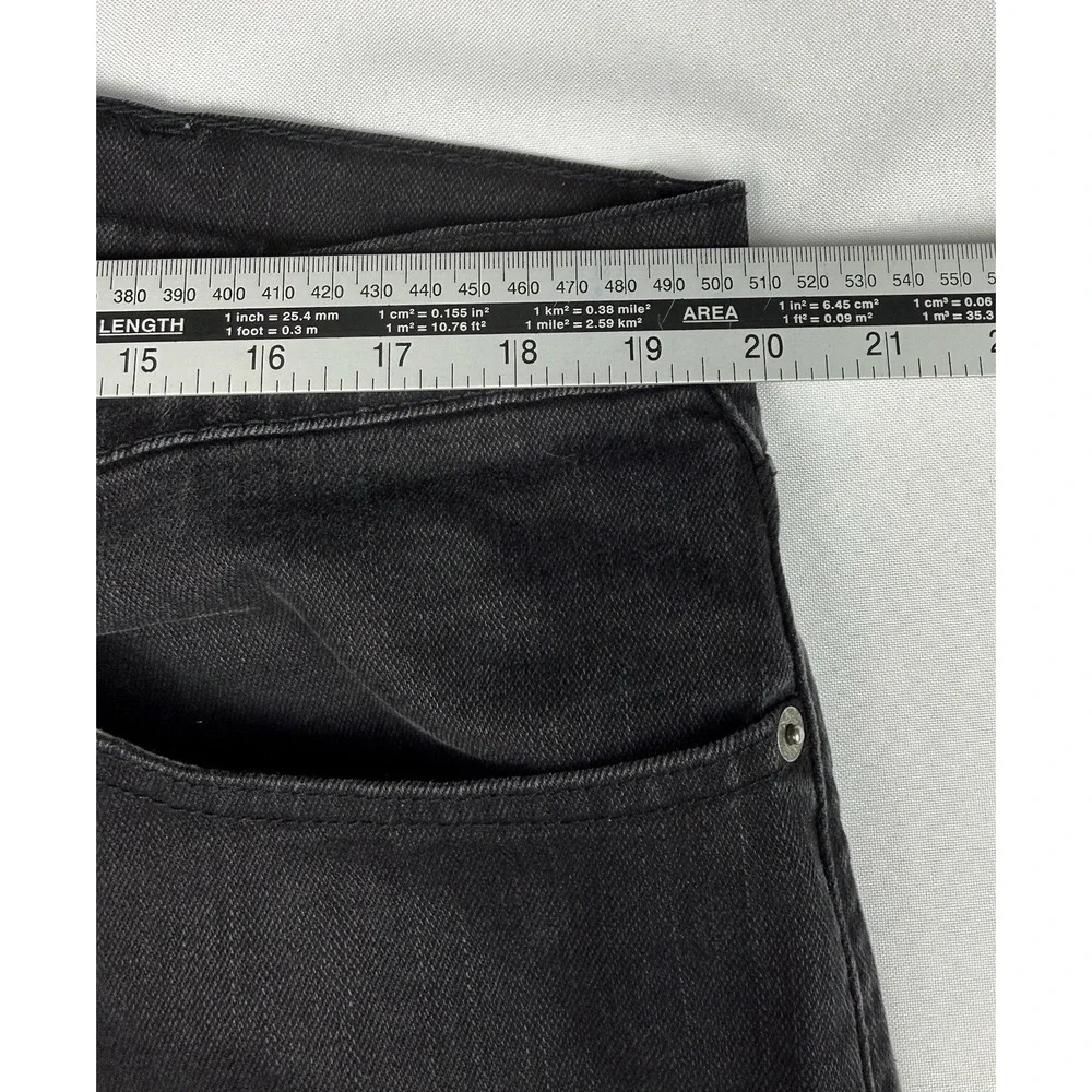 Levis 559 Mens‎ 38x30 Black Relaxed Straight Fit Jeans WaterLess